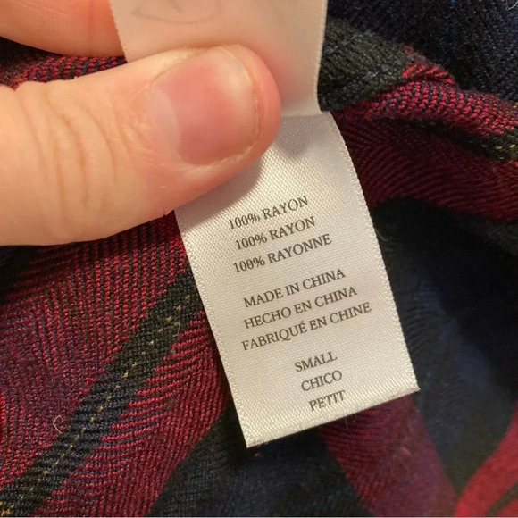 Rails Red And Blue Plaid Button Down Flannel Shirt Small - Picture 7 of 8